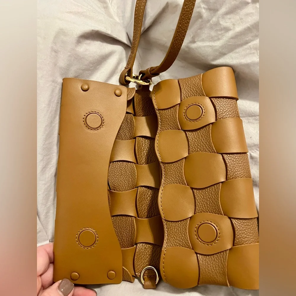 Polene Neiti Clutch Bag in Camel - Picture 5 of 16